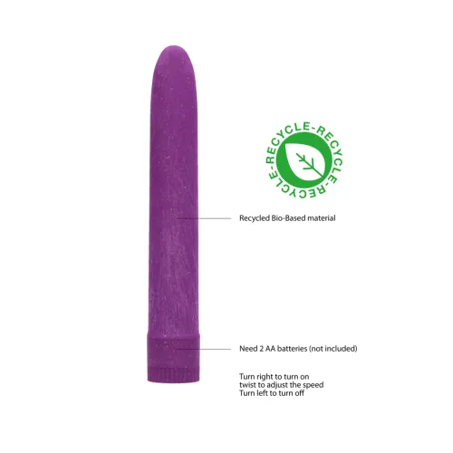 natural pleasure bio wibrator 18 cm - ekologiczny, gładki, zielony na Arena.pl
