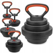 Kettlebell regulowany 13kg kettel kettla hantel odważnik fitness zestaw