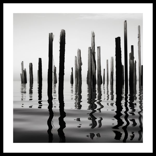Plakat 60x60cm Refleksje Nad Wodą zdjęcie 3