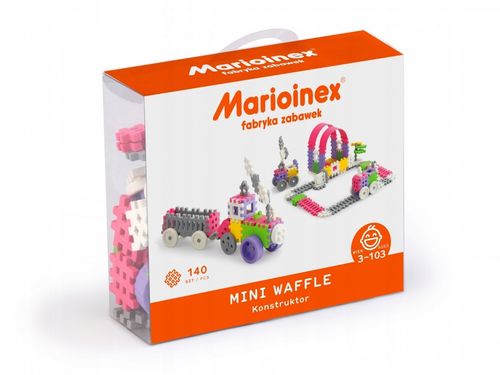 Multipak: Mini Waffle Konstruktor 140. Różowy x2 na Arena.pl