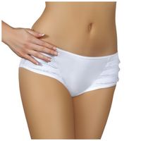 MAJTKI BOKSERKI BIAŁE ELEGANCKIE PANTY TASSIA S