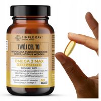 OMEGA 3 1000mg EPA 500mg DHA 250mg TRÓJGLICERYDY ZDROWE SERCE MÓZG - MOCNA
