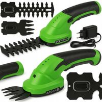 2X NOŻYCE DO TRAWY ŻYWOPŁOTU AKUMULATOROWE SEKATOR DO KRZEWÓW 2200MAH 7,2V