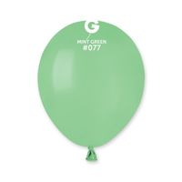 Balony pastelowe zielony miętowy, 12 cm 3 szt.