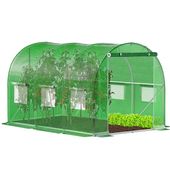 Szklarnia ogrodowa foliowa UV-4 140g/m2 tunel foliak 3x2x2 m zielony