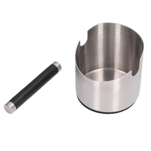 POJEMNIK DO ESPRESSO ZE METAL DRĄŻKIEM POJEMNIK NA FUSY DO SITKA, KNOCK BOX na Arena.pl