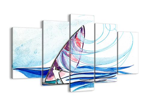 Obraz Na Płótnie - Morze Żaglówka - 150X100 Cm - Ea150X100-3064 na Arena.pl