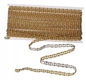 TAŚMA CYRKONIE PAS DIAMENTOWY OZDOBNY 9 MM 10YARD