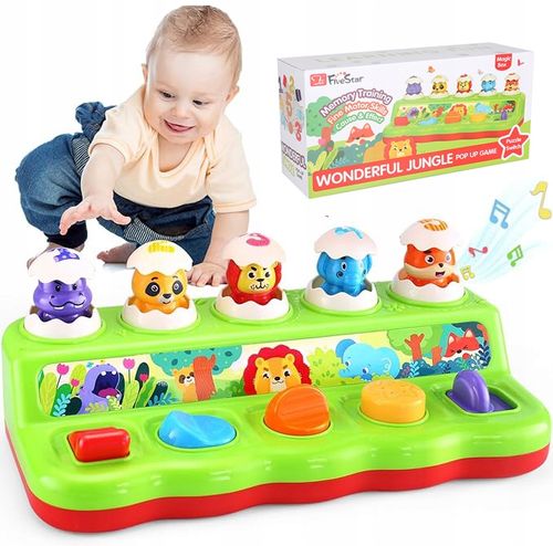 WYSKAKUJĄCE ZWIERZĄTKA INTERAKTYWNA ZABAWKA GRA ZRĘCZNOŚCIOWA POP-UP na Arena.pl