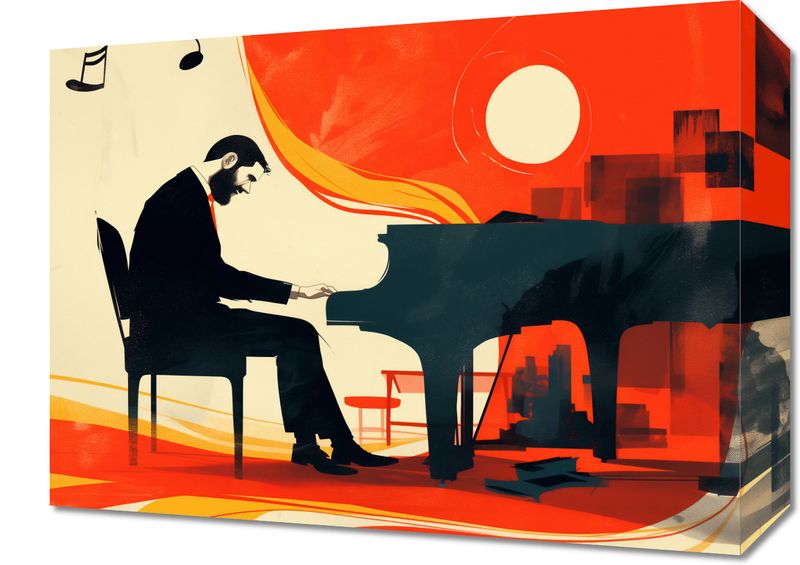 Obraz 40x30cm Pianista zdjęcie 1