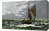 Obraz 60x40cm Seascape, Storm, Monet Vintage do Salonu