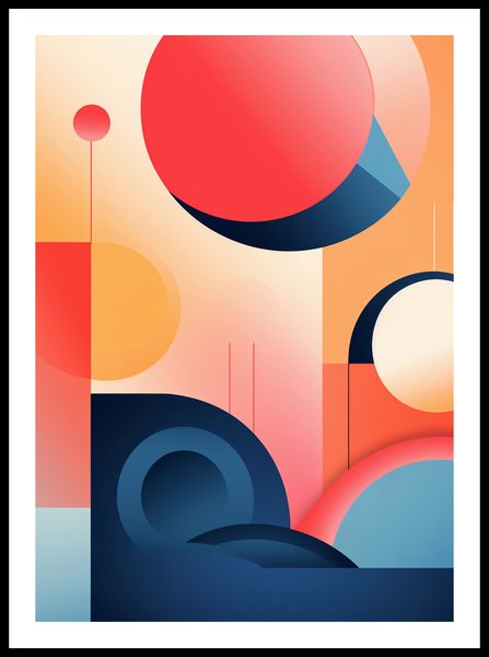 Plakat 50x70cm Geometryczne Marzenia zdjęcie 3