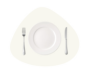 Podkładka mata ochronna 2,6mm pod talerz 44x36 cm