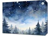 Obraz 50x40cm Tajemniczy Las o Zmierzchu