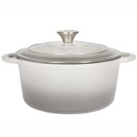 Garnek żeliwny emaliowany szary 3,8l INDUKCJA GAZ PIEKARNIK OKRĄGŁA