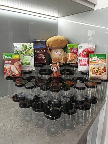 Pojemniki na żywność słoik słoiki do kuchni 1,5L zestaw 10 sztuk + etykiety na Arena.pl