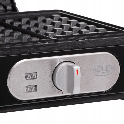 GOFROWNICA XXL 2000W,Limitowana Seria Silver Adler,DUŻA MOC, 2 DUŻE Gofry na Arena.pl