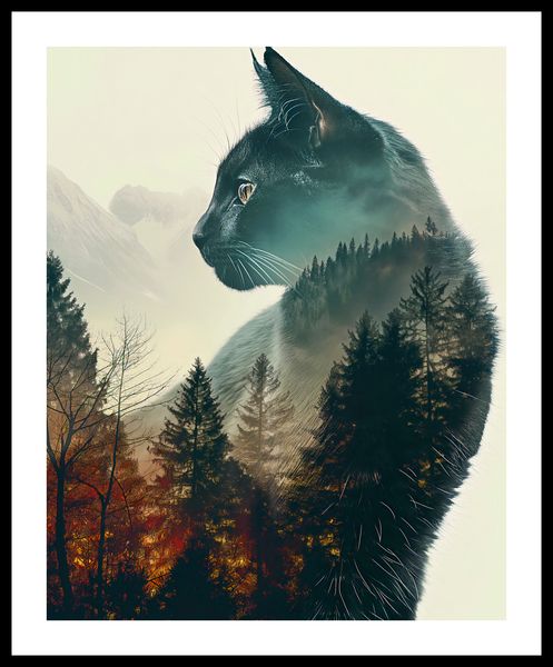Plakat 40x50cm Koci Duch Lasu zdjęcie 3