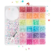 Zestaw koralików do wyrobu biżuterii z akcesoriami