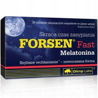 OLIMP Forsen Fast Melatonina 30tabs SEN SPOKÓJ ZASYPIANIE OCZY RELAKSUJE