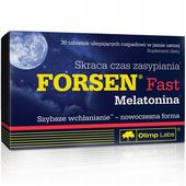 OLIMP Forsen Fast Melatonina 30tabs SEN SPOKÓJ ZASYPIANIE OCZY RELAKSUJE