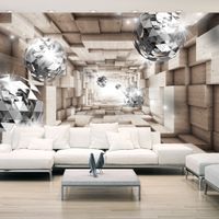 Fototapeta - W drewnianym tunelu 200x140