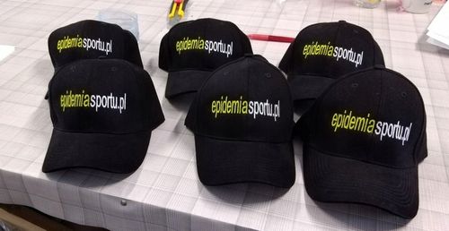 CZAPKA BEJSBOLÓWKA HAFT LOGO NAPISEM NADRUKIEM na Arena.pl