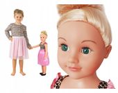 SMILY PLAY Duża lalka dla dzieci chodząca 70 cm księżniczka długie włosy