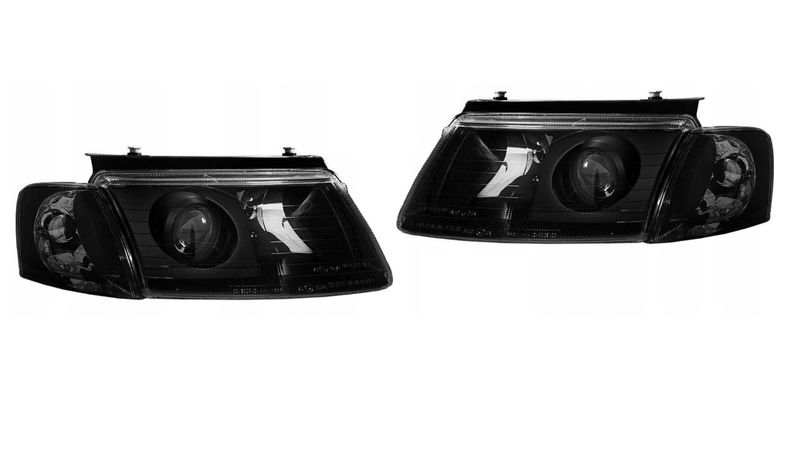 LAMPY REFLEKTORY DO VW PASSAT B5 OD 1996 DO 08.2000 Roku H7 BLACK DEPO zdjęcie 2