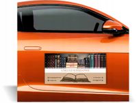 Magnes na samochód reklama magnetyczna 60x30 różne wzory USŁUGI KSIĘGOWE