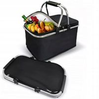 KOSZ TERMICZNY PIKNIKOWY SKŁADANY NA PIKNIK DUŻY KOSZ PIKNIKOWY DUŻY