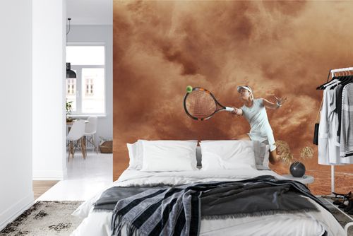 Fototapeta Tenisistka W Grze Flizelina 270x180 na Arena.pl