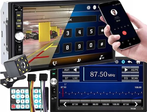 RADIO SAMOCHODOWE BLUETOOTH 2DIN 7 CALI Auta Samochodu KAMERA COFANIA na Arena.pl