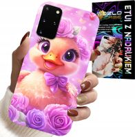 ETUI DO SAMSUNG GALAXY S20 PLUS - SŁODKA KACZUCHA, KACZKA NA RÓŻOWYM TLE