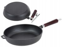 2 x PATELNIA 26 cm Żeliwna Głęboka Ciężka INDUKCJA GAZ