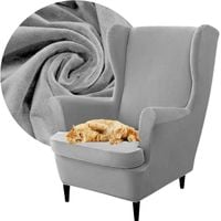 POKROWIEC NA FOTEL USZAK WELUR PREMIUM PLUSZ ELASTYCZNY OEKO TEX