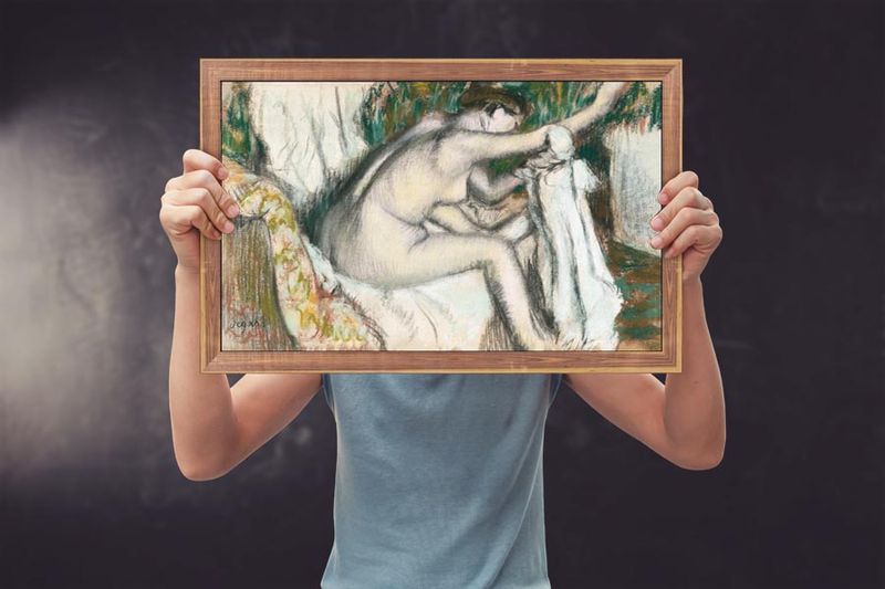 Nude lady, Edgar Degas - plakat 40x30 cm zdjęcie 3