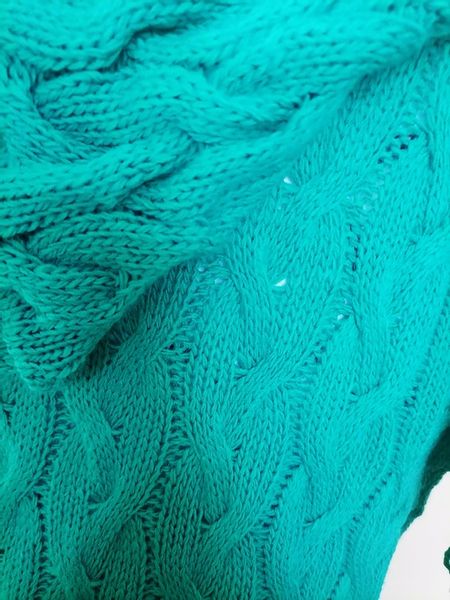 Kardigan warkocz kaptur kieszenie r.uni ZIELONY zdjęcie 5