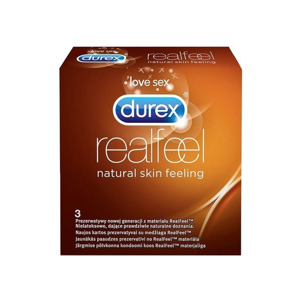 3 Prezerwatywy Durex Real Feel zdjęcie 1