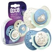 LOVI Smoczek uspokajający NIGHT&DAY BOY 2 sztuki 6-18 m