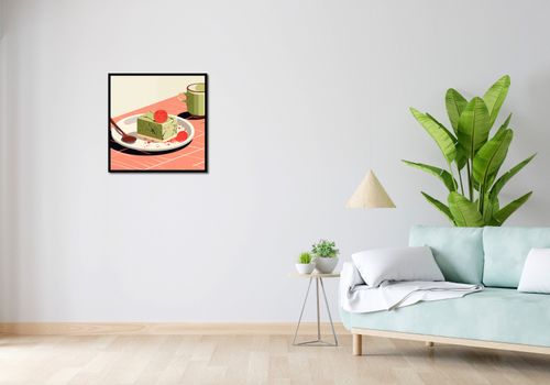 Plakat 60x60cm Deser Matcha na Arena.pl
