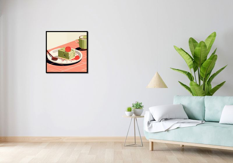 Plakat 60x60cm Deser Matcha zdjęcie 4