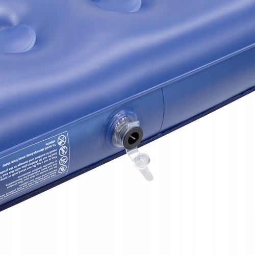 Materac dmuchany dwuosobowy do spania + pompka 186 x 130 x 22 cm Rebel na Arena.pl