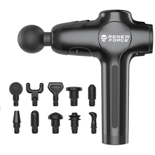 PISTOLET DO MASAŻU masażer do pleców ciała nóg karku stóp +10 KOŃCÓWEK 120W na Arena.pl
