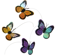 FUNNY BUTTERFLY Latający Motyl wymienne zapasowe końcówki motyle 4 szt.