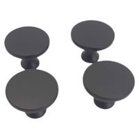 gałki meblowe matowe czarne 30x22 mm 4 sztuki