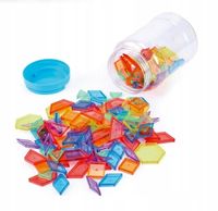 Zestaw 140 transparentnych kolorowych figur EMPIS