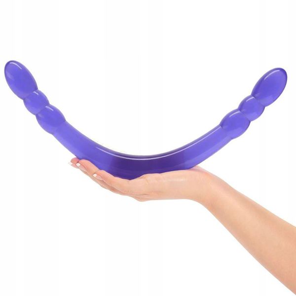 Podwójne dildo żelowe do stymulacji, dla par. zdjęcie 3