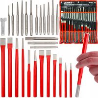 PRZECINAKI PUNKTAKI WYBIJAKI ZESTAW PRZECINAKÓW PUNKTAKÓW WYBIJAKÓW 28