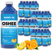 24x OSHEE Vitamin Water magnez + B6 cytryna - pomarańcza 1100 ml